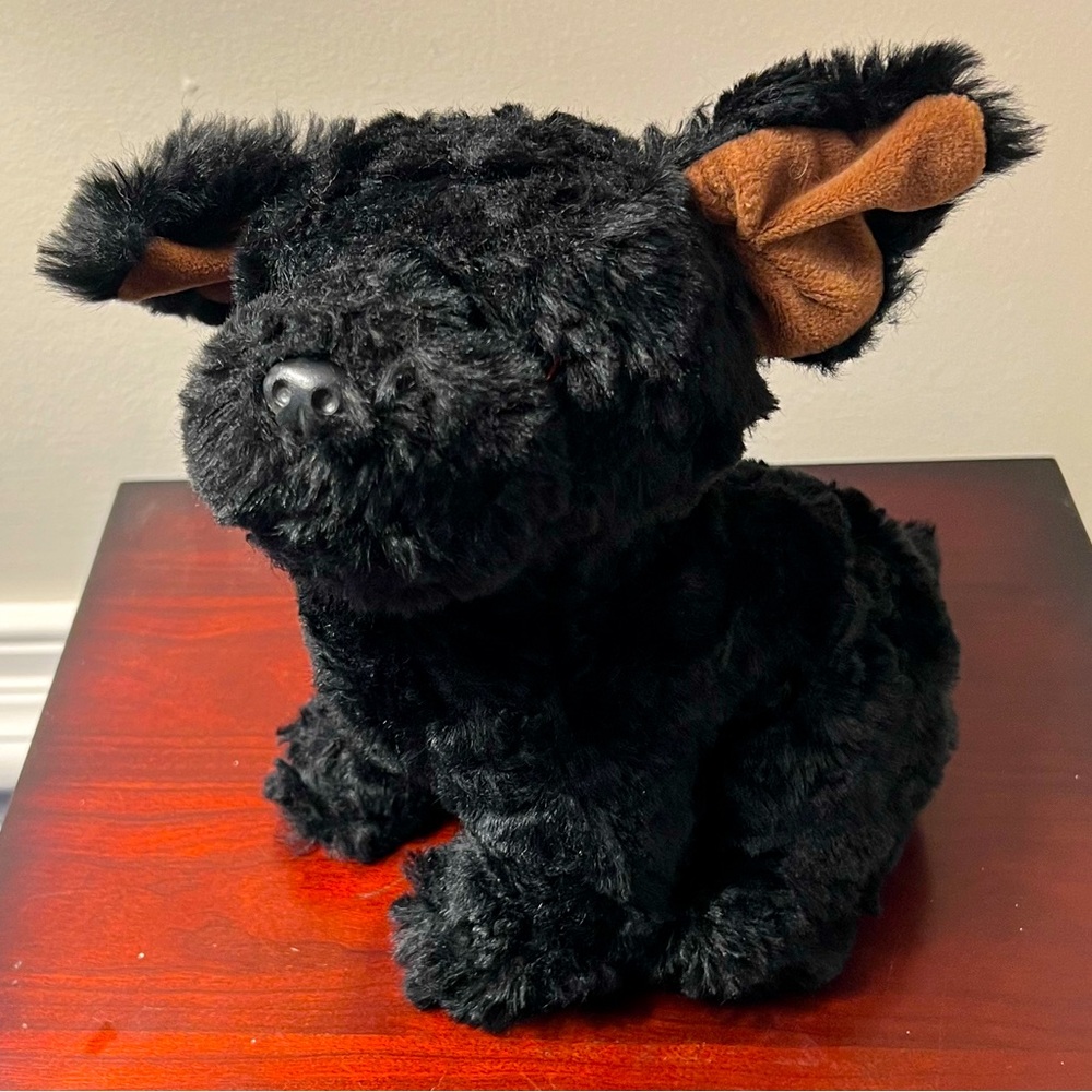 Vintage TY “Ashes” Black Dog Stuffed Plush Animal 1995